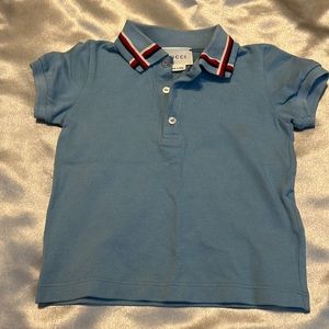 Gucci Authentic  polo size 24m light blue